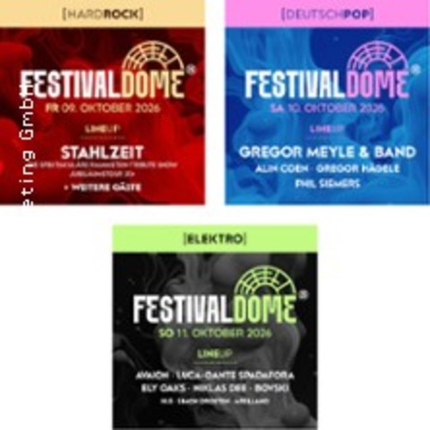 Festival Dome 2026 - Rock: Stahlzeit + Special Guests - Bielefeld - 09.10.2026 19:00