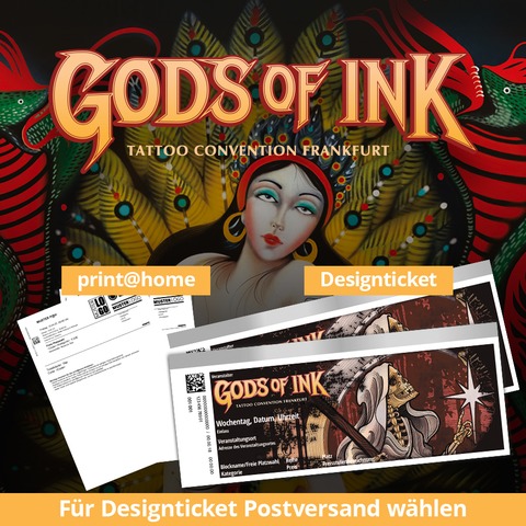 4. Gods of Ink Tattoo Convention - Wochenendticket / Weekendticket 17.04.2026 - 19.04.2026 - Frankfurt am Main - 17.04.2026 11:30