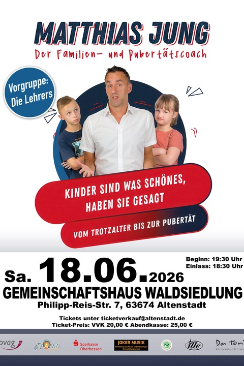 „Kinder sind was Sch�nes“, haben sie gesagt - Vorgruppe: DIE LEHRERS - Altenstadt - 18.06.2026 18:30