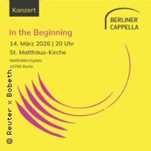 In The Beginning - Berlin - 14.03.2026 20:00