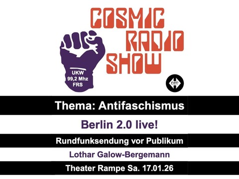 COSMIC RADIO SHOW - Stuttgart - 17.01.2026 20:00