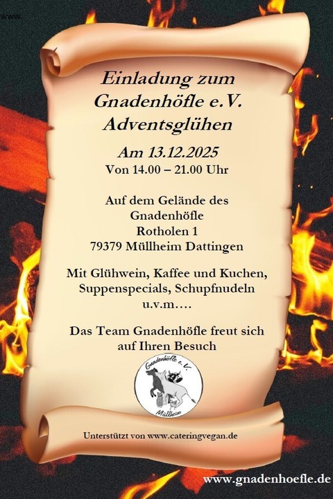 Adventsglhen auf dem Gnadenhfle - Mllheim im Markgrflerland - 13.12.2025 14:00