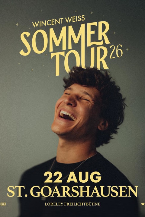 WINCENT WEISS - Sommertour 2026 - St. Goarshausen - 22.08.2026 19:00