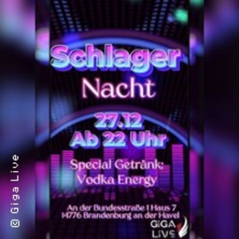 Schlager Mallorca Party Nacht - BRANDENBURG AN DER HAVEL - 27.12.2025 22:00