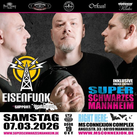 Eisenfunk - inkl. Super Schwarzes Mannheim - Mannheim - 07.03.2026 20:00