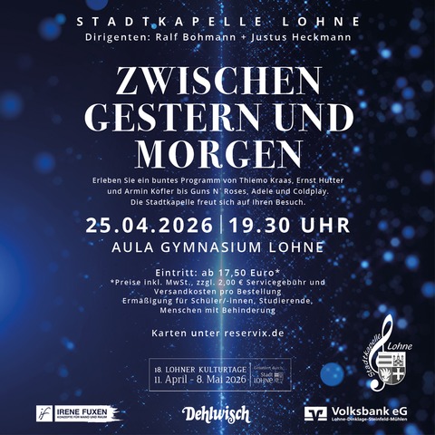 Kulturtage: Zwischen Gestern und Morgen - Lohne - 25.04.2026 19:30