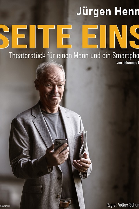 Seite Eins - Theaterst�ck f�r einen Mann und ein Smartphone - Erftstadt - 12.04.2026 18:00