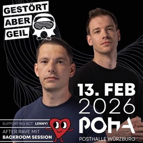 Gest�rt aber Geil - After Rave - Backroom Session - W�rzburg - 13.02.2026 20:00