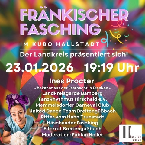 Fr�nkischer Fasching im KuBo - der Landkreis pr�sentiert sich - Hallstadt - 23.01.2026 19:19