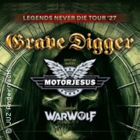 Grave Digger + Motorjesus + Warwolf - ANDERNACH - 16.01.2027 19:00