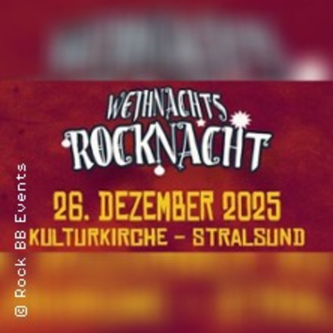 Weihnachtsrocknacht 2025 - Stralsund - 26.12.2025 21:00