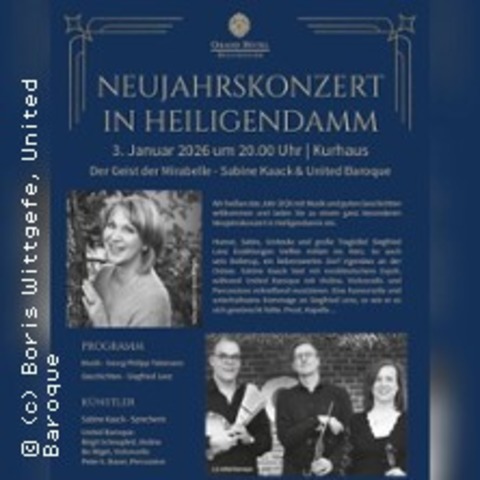 Neujahrskonzert 2026 - Premiere - Der Geist der Mirabelle - BAD DOBERAN / HEILIGENDAMM - 03.01.2026 20:00