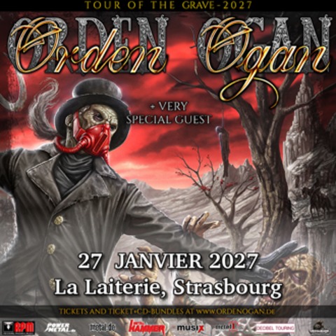 Orden Ogan &#8222;Tour of the Grave&#8220; + Special Guest - Straburg - 27.01.2027 19:00
