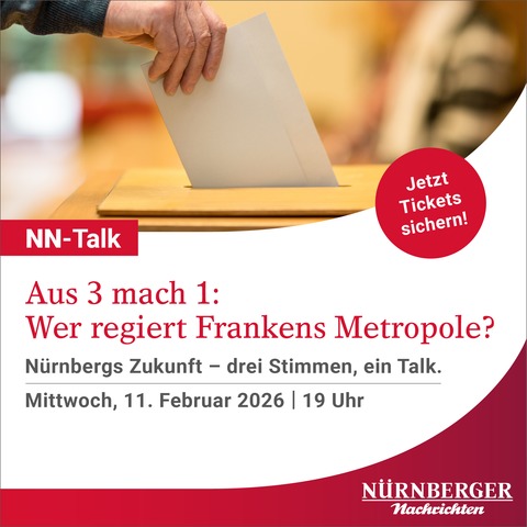 NN-Talk | Aus 3 mach 1: Wer regiert Frankens Metropole? - N�rnberg - 11.02.2026 19:00