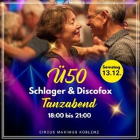 �50 Schlager & Discofox Tanzabend - Koblenz - 24.01.2026 18:00