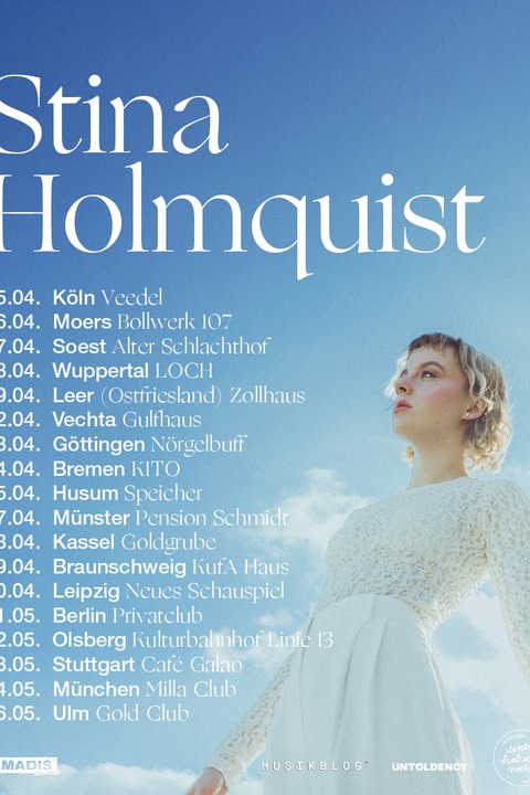Stina Holmquist - „If All My Hopes Find Answers“ - Tour 2026 - Moers - 16.04.2026 20:00