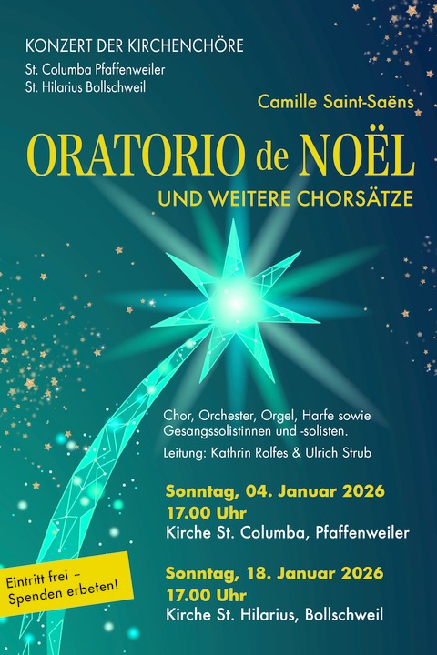 Oratorio de Noel - Pfaffenweiler - 04.01.2026 17:00