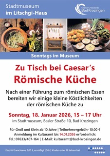 Zu Tisch bei Caesar’s – R�misch Kochen und geniessen - Bad Krozingen - 18.01.2026 15:00