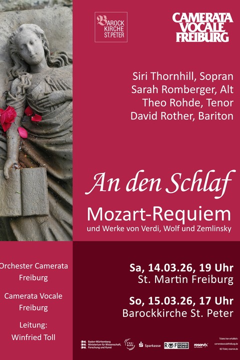 An den Schlaf - Mozart-Requiem - Freiburg - 14.03.2026 19:00