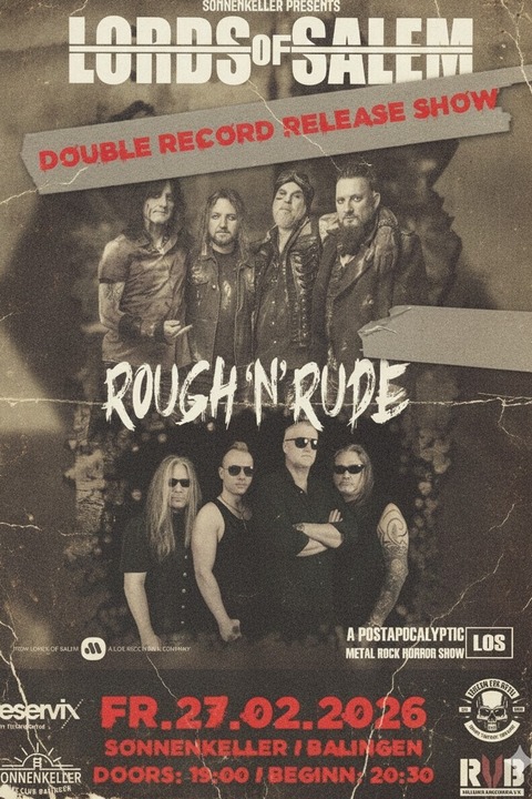 Lords of Salem + Rough n Rude - Double Record Release Show - Lords of Salem + Rough n Rude - Balingen - 27.02.2026 20:00