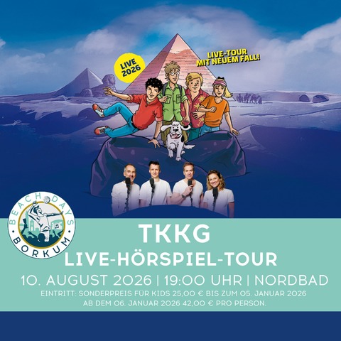 TKKG Live-H�rspiel - Borkum - 10.08.2026 19:00
