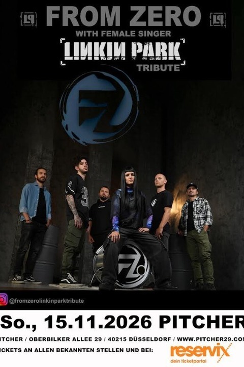 LINKIN PARK (FEMALE FRONTED) BY FROM ZERO - „DAYDRINKING SHOW“ - D�sseldorf - 15.11.2026 17:00