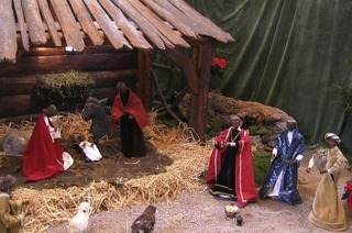 Die Krippenausstellung der M�nstert�ler Krippenbauer ist in der Trudpertskapelle in zu sehen