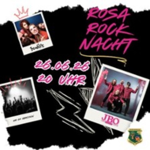 Rosa Rocknacht mit J.B.O. - Support Brunhilde - DEININGEN - 26.06.2026 21:00