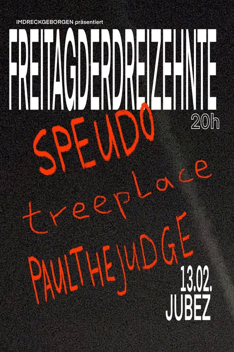 loKAlz: Paul the Judge + Speudo + Treeplace - Karlsruhe - 13.02.2026 20:00
