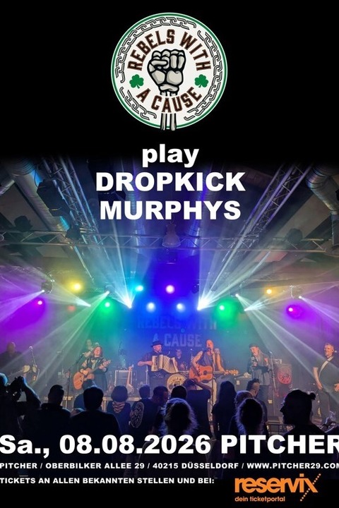 DROPKICK MURPHYS by REBELS WITH A CAUSE - D�sseldorf - 08.08.2026 19:00