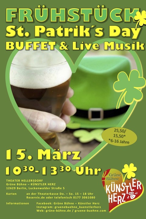 Kulturfr�hst�ck St. Patrics Day - Berlin - 15.03.2026 11:00