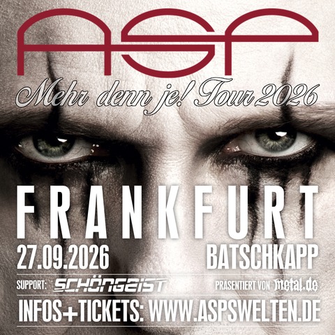 ASP - MEHR DENN JE! 2026 - Frankfurt am Main - 27.09.2026 18:30