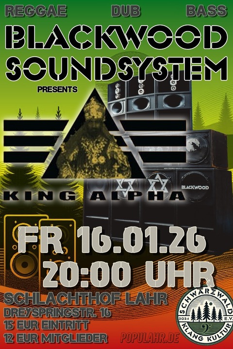 Blackwood Soundsystem meets King Alpha (London-UK) - Lahr - 16.01.2026 20:00