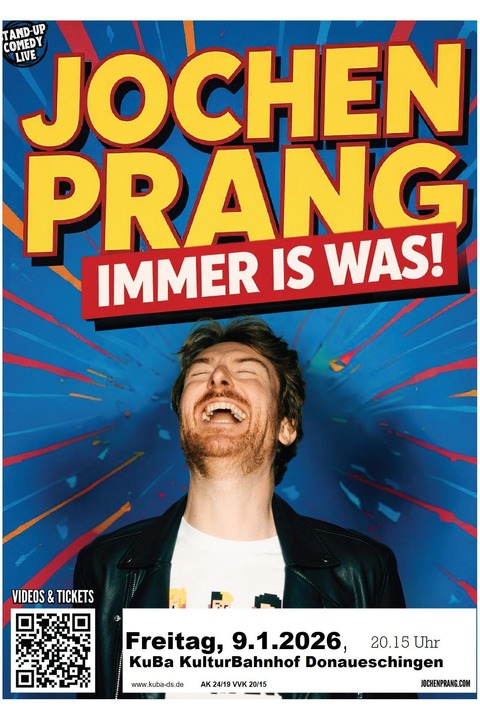 Jochen Prang -standupcomedy - Donaueschingen - 09.01.2026 20:15