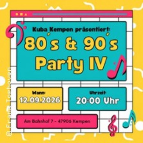 80s & 90s Party - Retro Power Vol. IV - KEMPEN - 12.09.2026 20:00