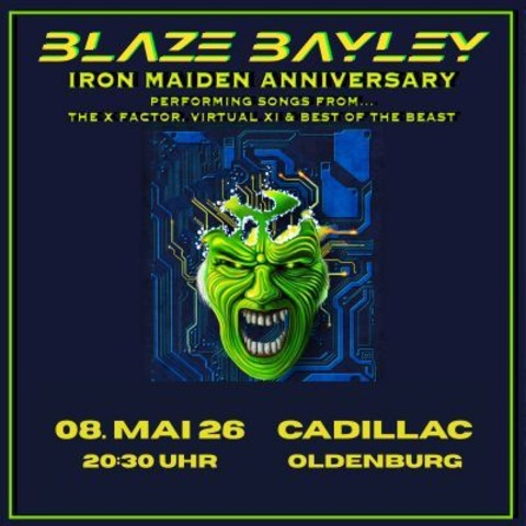 Blaze Bayley - Iron Maiden Anniversary Tour AUSVERKAUFT! - pr�sentiert vom Hellpower e.V. - Oldenburg - 08.05.2026 20:30