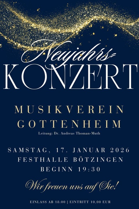 Musikverein Gottenheim - B�tzingen - 17.01.2026 19:30