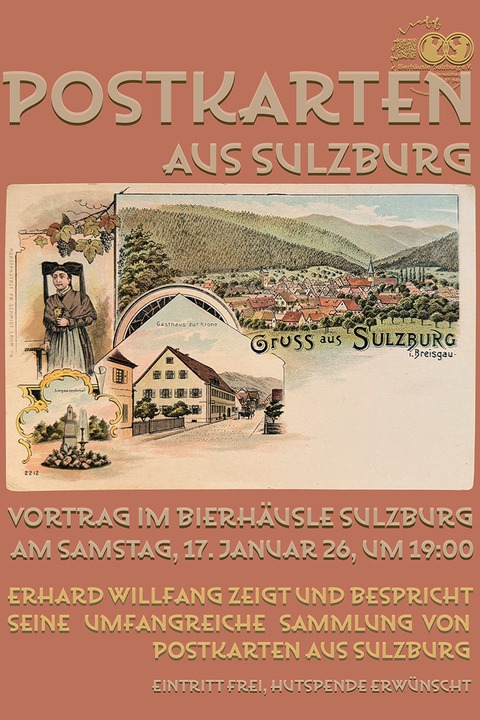 Alte Postkarten aus Sulzbug - Sulzburg - 17.01.2026 19:00
