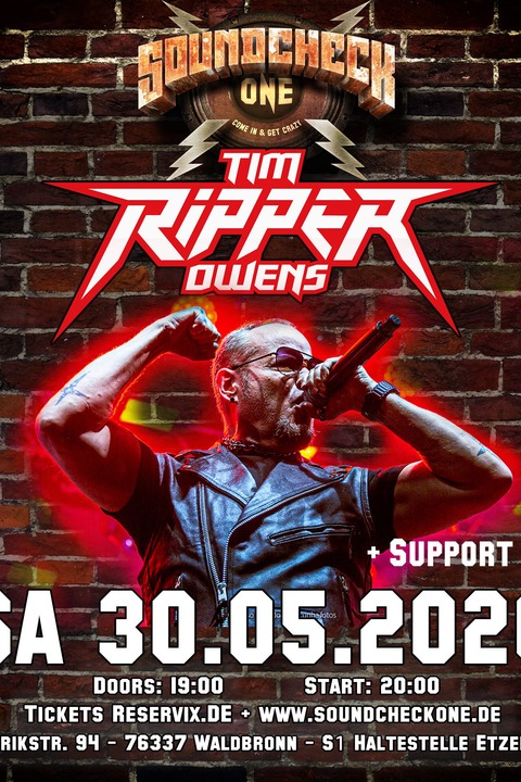 Tim Ripper Owens + Support - Waldbronn - 30.05.2026 19:00