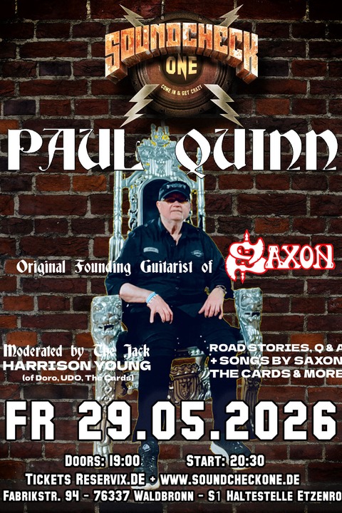 Paul Quinn (Saxon) - An Evening With The King - Waldbronn - 29.05.2026 19:00