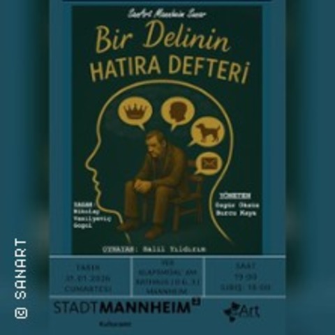 Bir Delinin Hatira Defteri - Mannheim - 31.01.2026 19:00