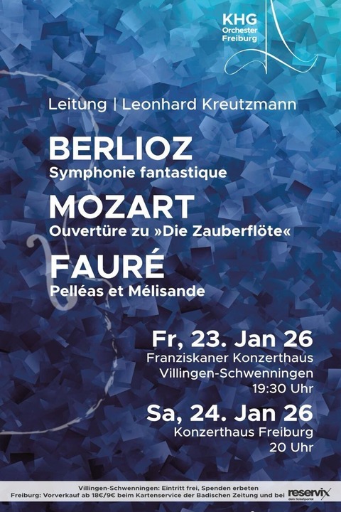 KHG-Orchester Freiburg - Villingen-Schwenningen - 23.01.2026 19:30
