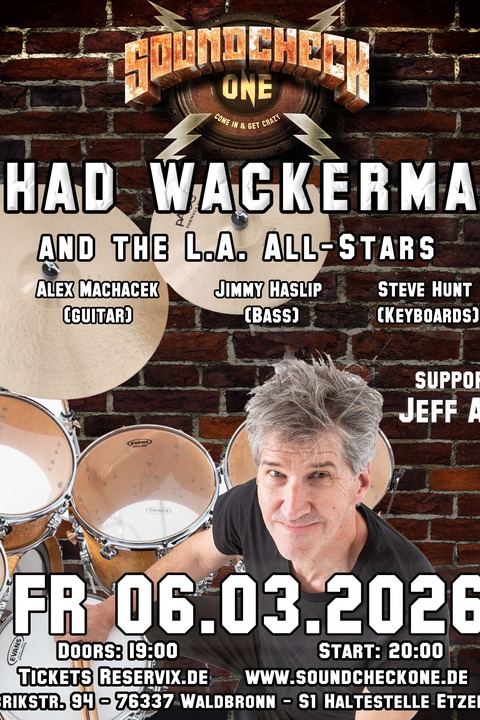 Chad Wackerman and the L.A. All-Stars - The Impossible Rock Fusion Tour - Waldbronn - 06.03.2026 19:00