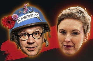 Robert Griess pr�sentiert mit drei Kollegen die Schlachtplatte 2025 im Lahrer Parktheater