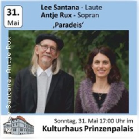 Lee Santana & Antje Rux - Paradeis - WOLFENB�TTEL - 31.05.2026 17:00