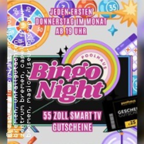 Bingo Night im Poolhaus Bremen - BREMEN - 06.08.2026 19:00
