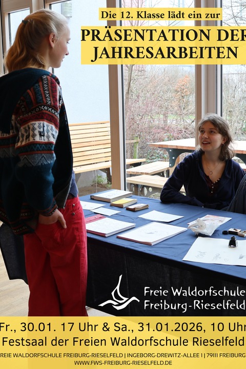 Jahresarbeiten der 12. Klasse - Freiburg - 31.01.2026 10:00