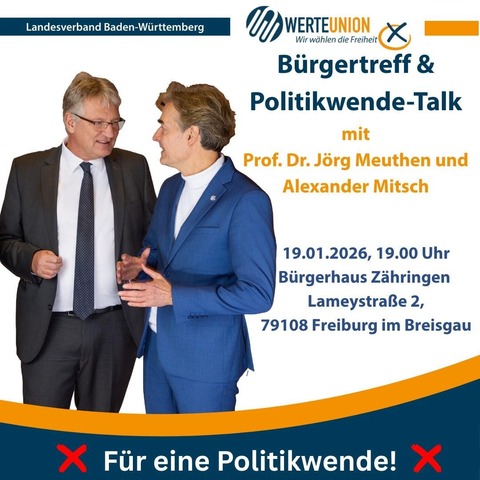 Wahlzeit: Prof. J�rg Meuthen - Freiburg - 19.01.2026 19:00