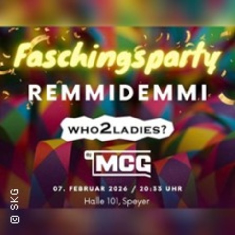 Faschingsparty Remmidemmi - mit der Liveband who2ladies | FSK18 - Speyer - 07.02.2026 20:33