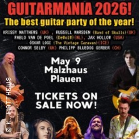 Krissy Matthews - Guitarmania 2026 - Koblenz - 12.05.2026 20:00